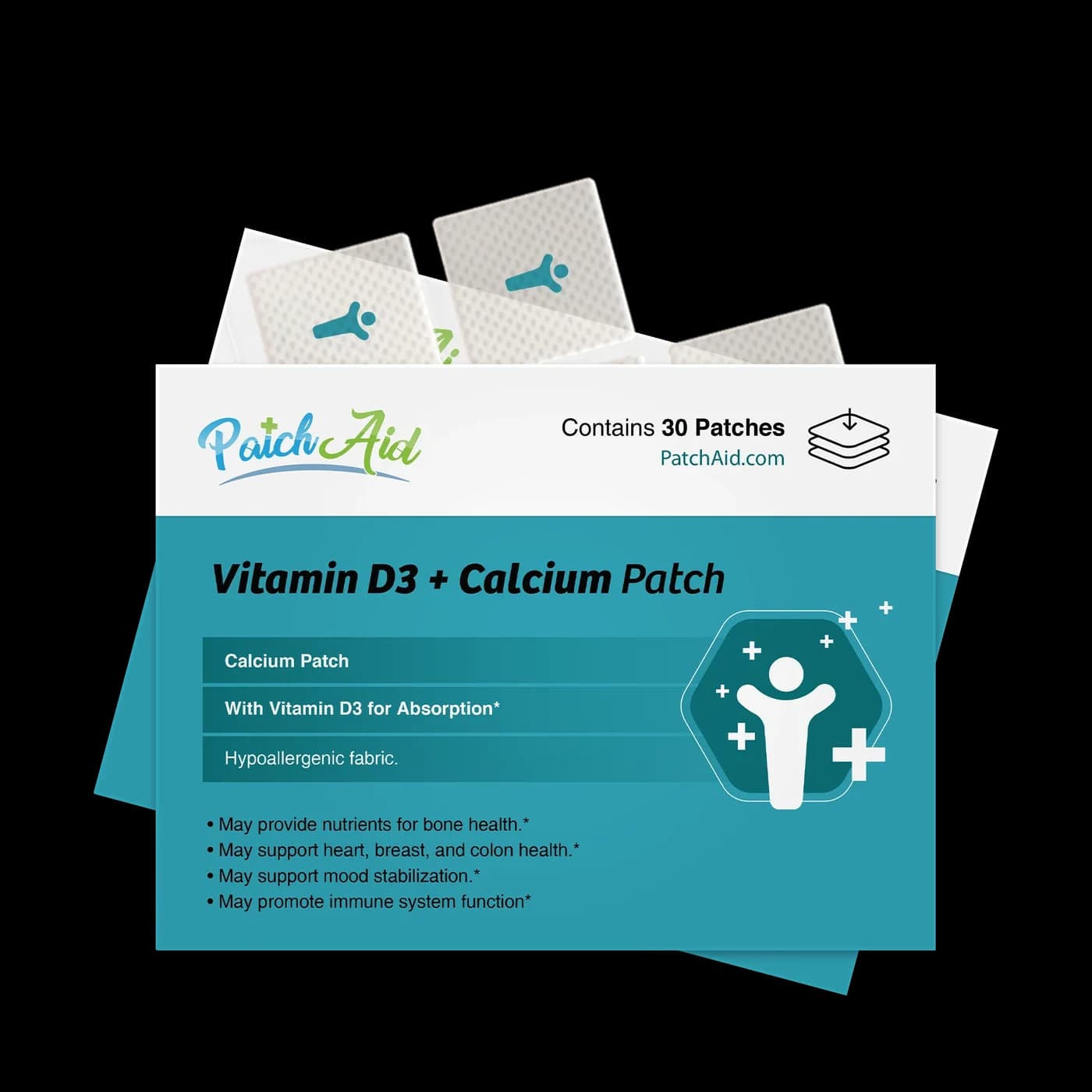 Parche Vitamina D3 + Calcio · 30 parches