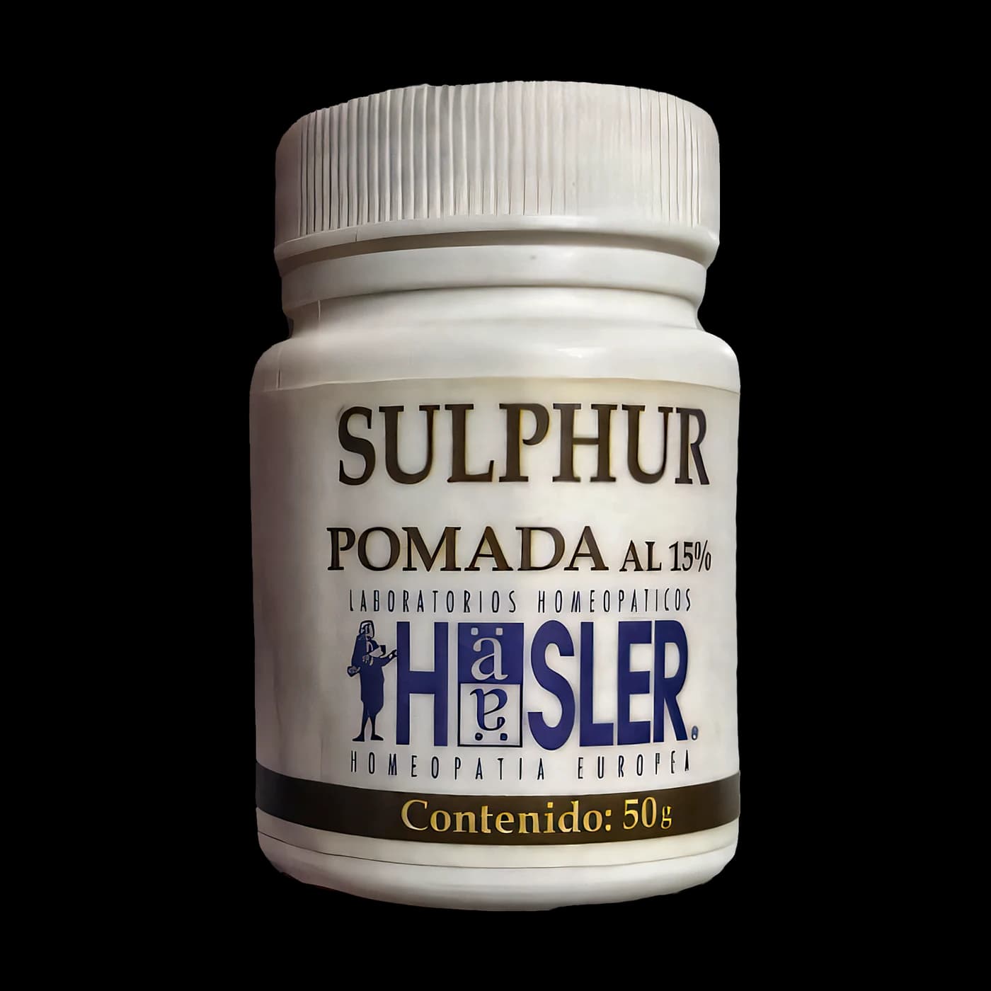 Pomada homeopática Sulphur al 15% · 50 g