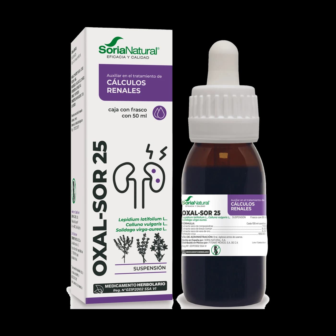 Oxal-Sor 25 (rompepiedras, brezo y vara de oro) · suspensión 50 ml
