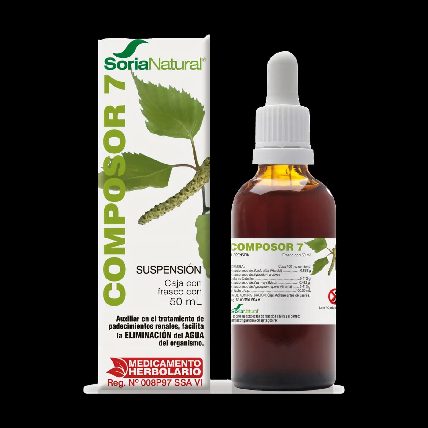 Composor 7 (abedul, cola de caballo, maíz y grama) · suspensión 50 ml