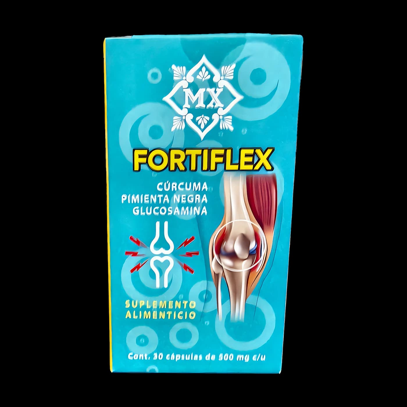 Fortiflex (cúrcuma, glucosamina y pimienta negra) · 30 cápsulas