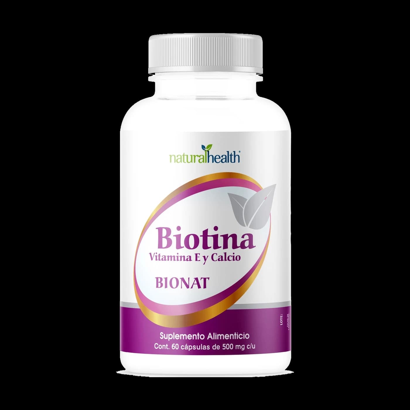 Biotina, vitamina E y calcio (Bionat) · 60 cápsulas