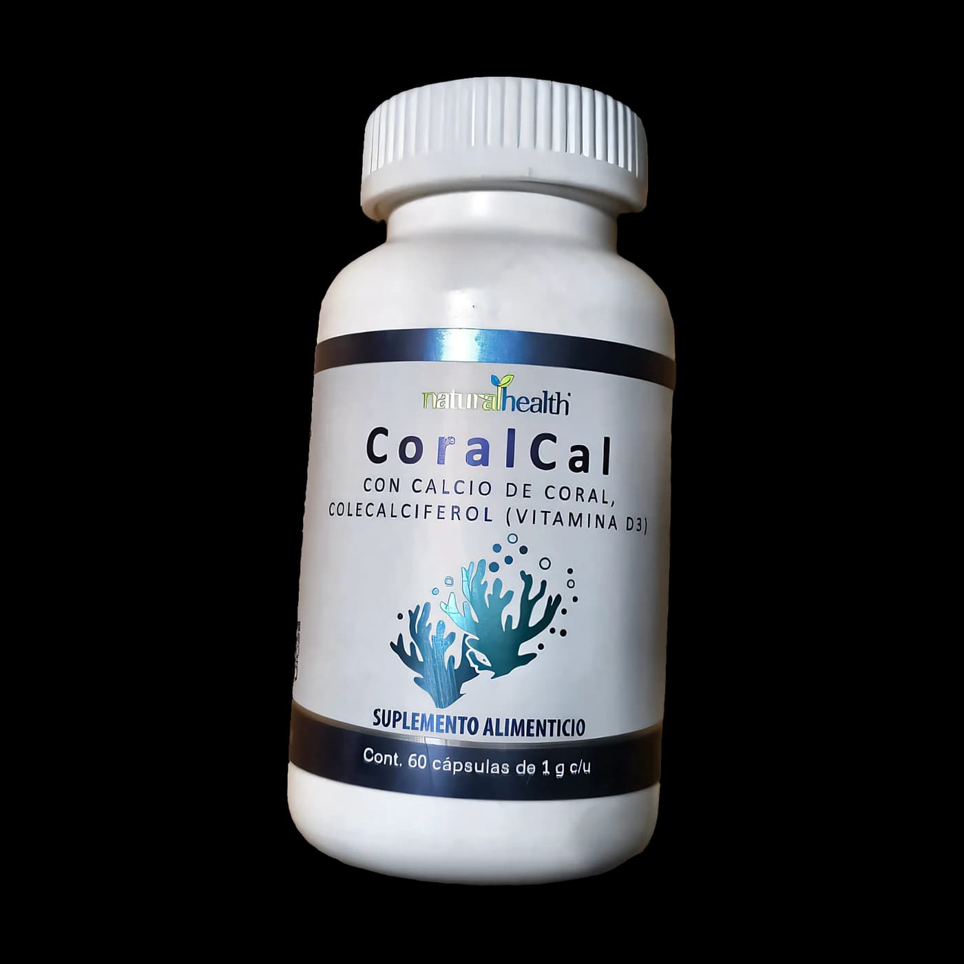 CoralCal (calcio de coral + vitamina D3) · 60 cápsulas