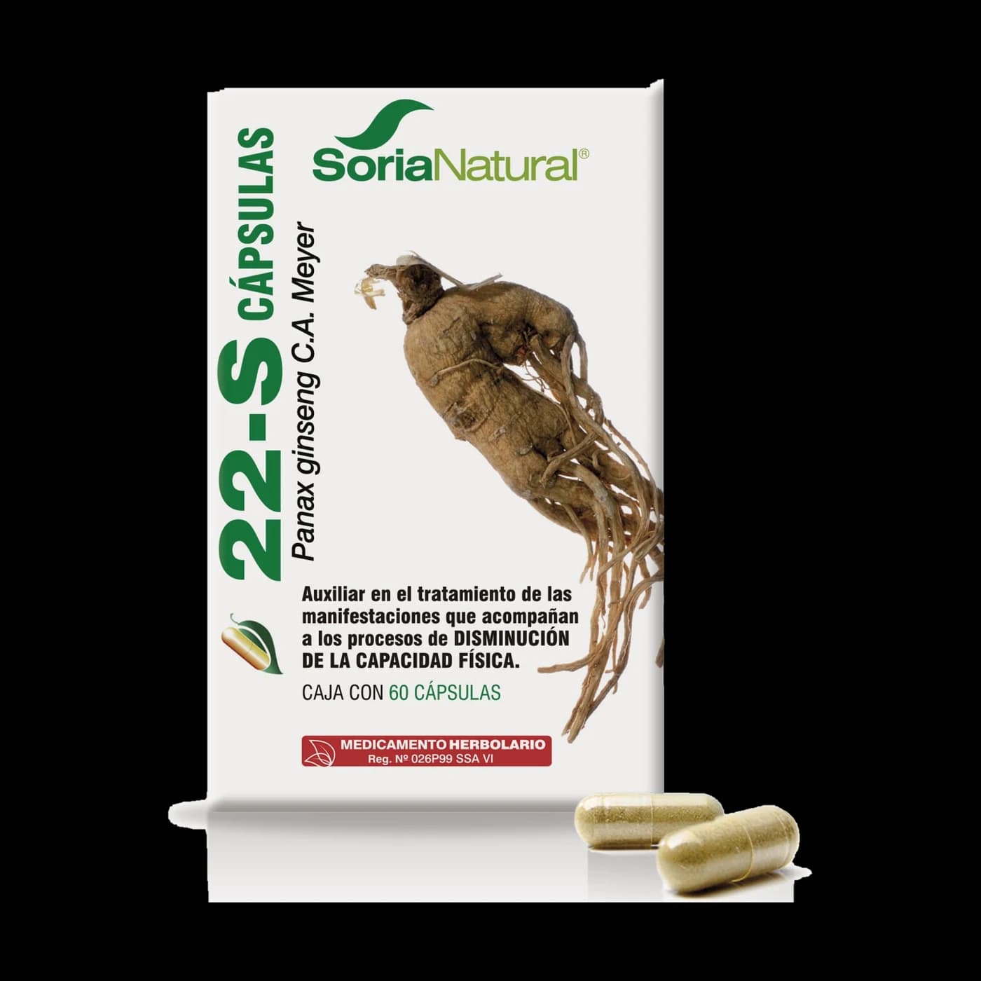 22-S cápsulas (ginseng) · 60 cápsulas