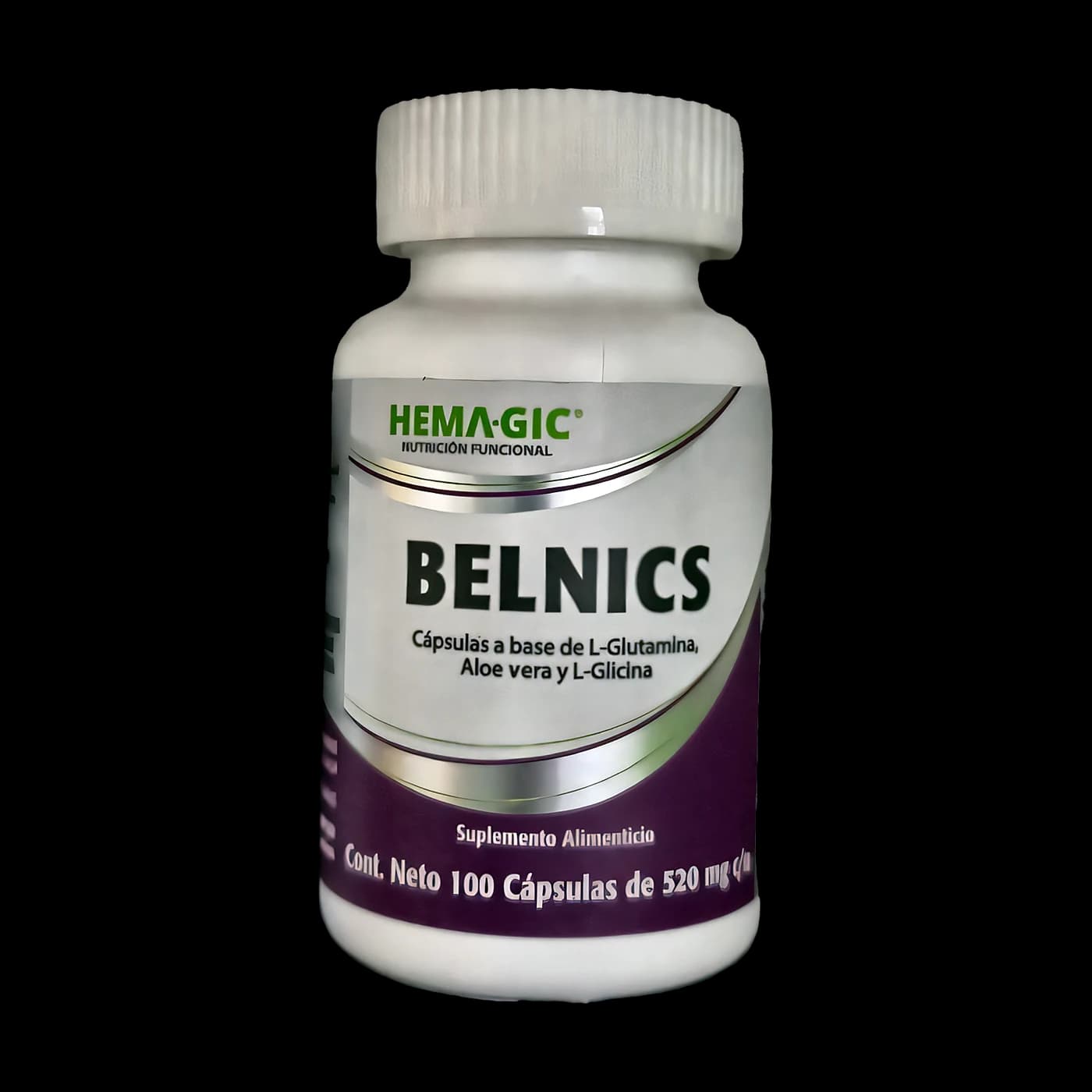 Belnics (L-glutamina, aloe vera y L-glicina) · 100 cápsulas