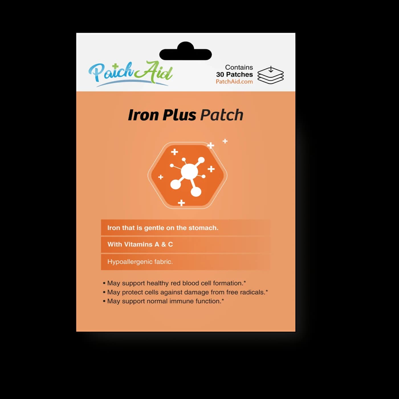 Parche Iron Plus (hierro con vitaminas A y C) · 30 parches