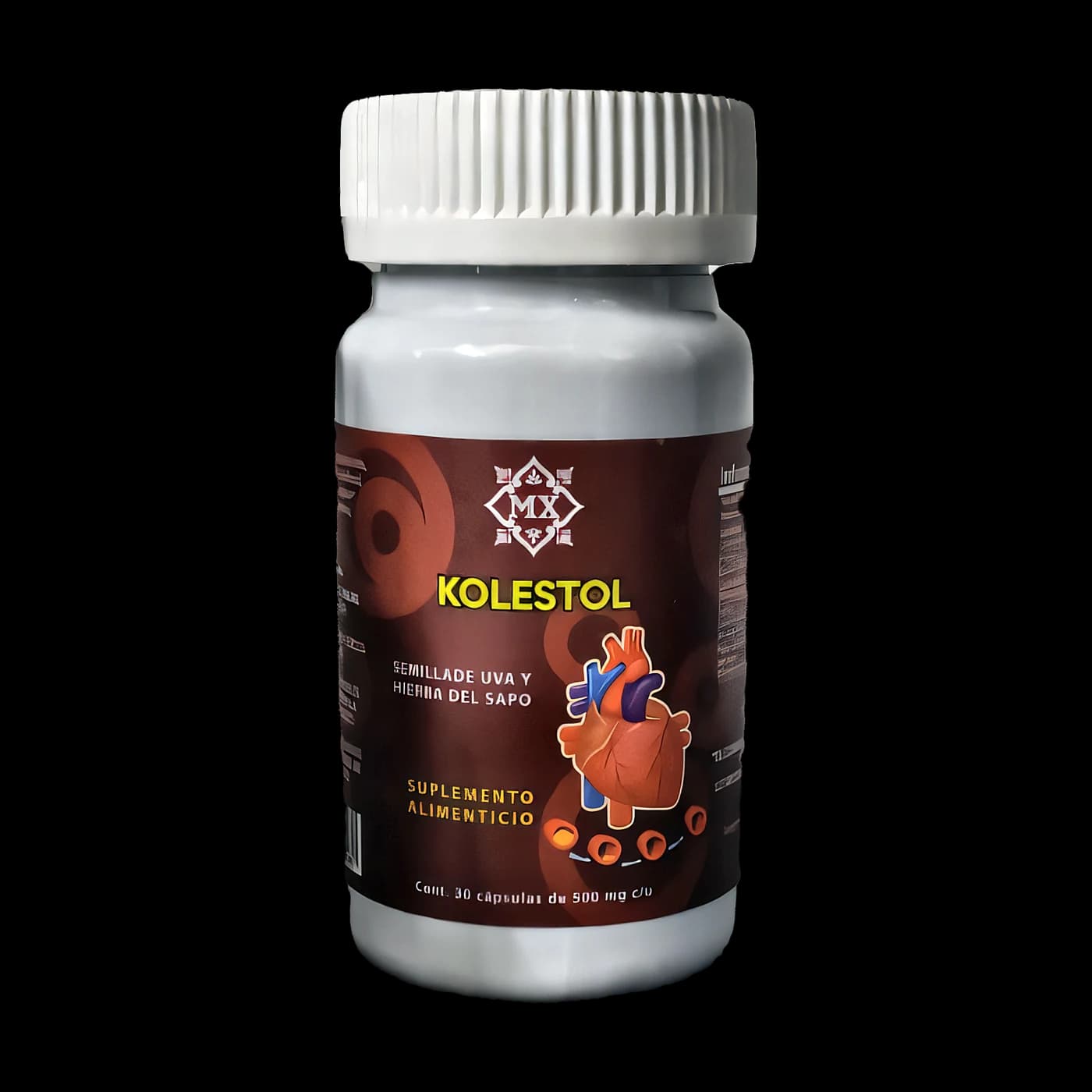 Kolestol (semilla de uva y hierba del sapo) · 30 cápsulas de 500 mg