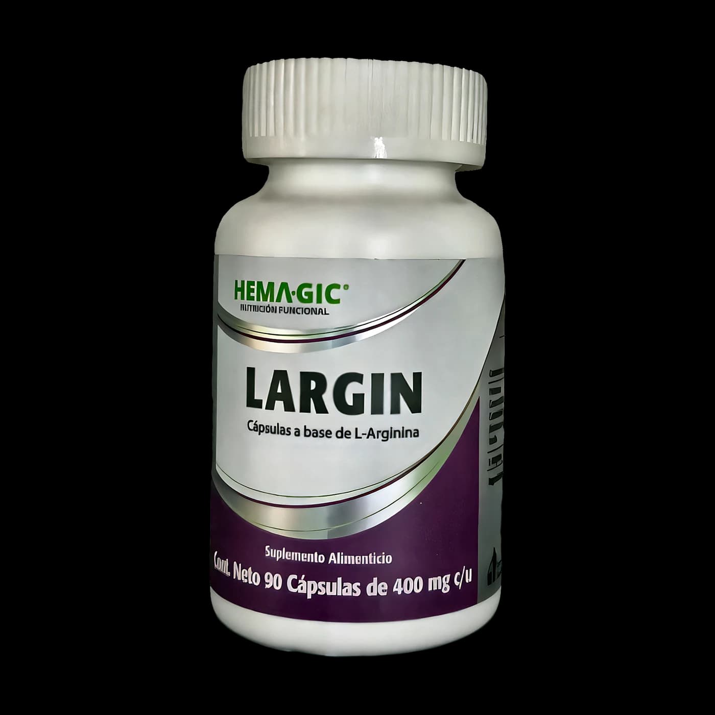 Largin (L-arginina) · 90 cápsulas de 400 mg