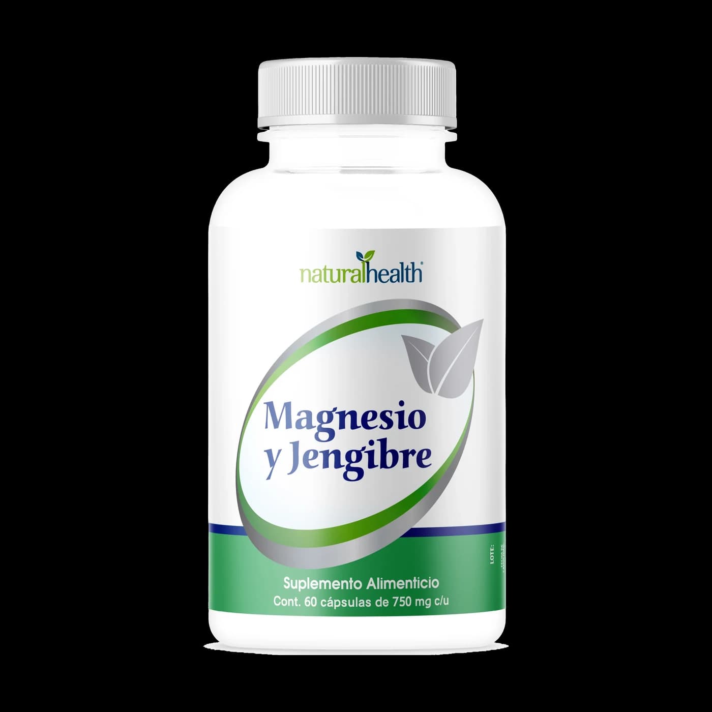 Magnesio y Jengibre · 60 cápsulas de 750 mg