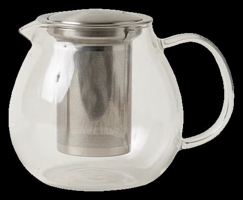 Tetera de vidrio con infusor